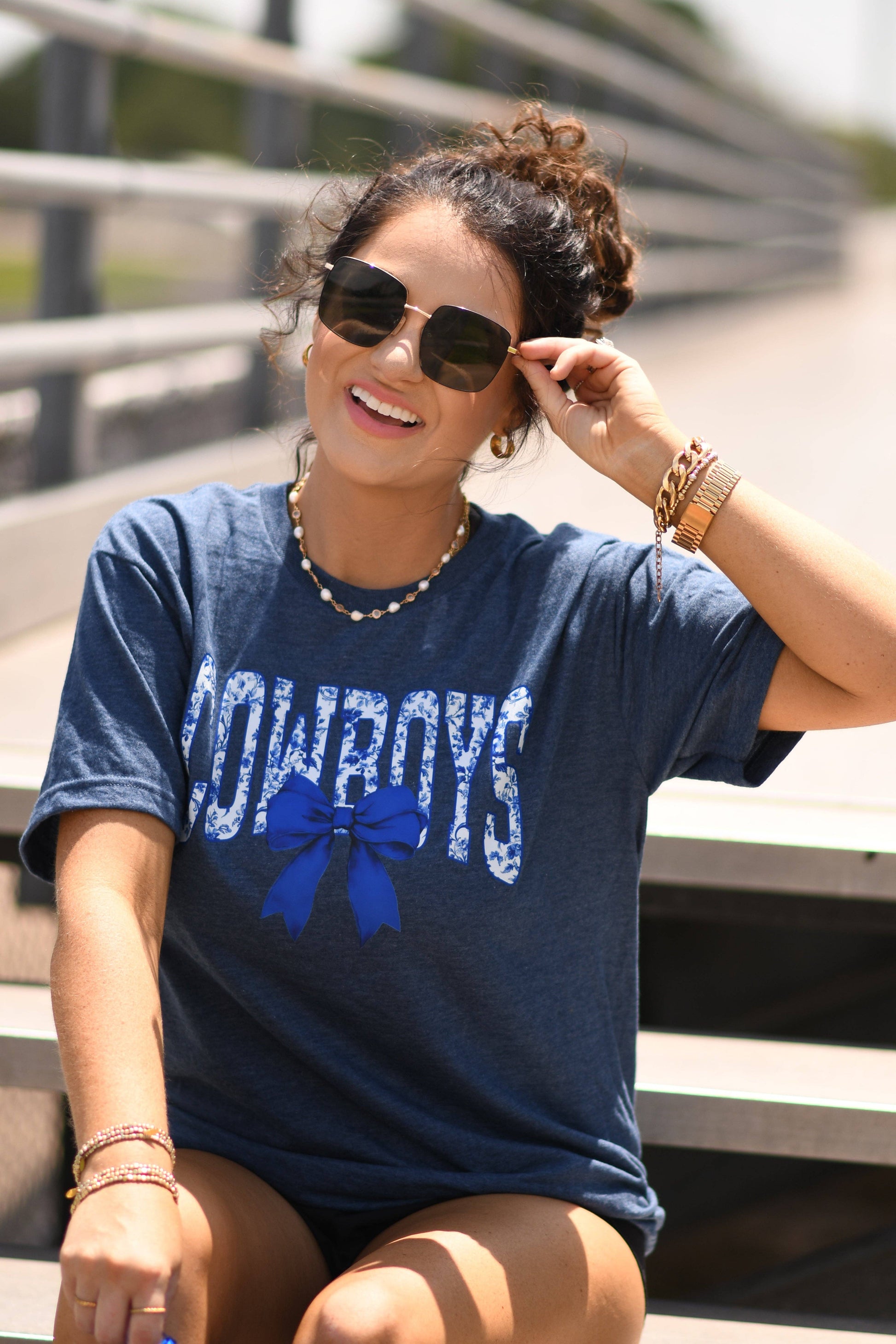 Cowboys Chinoiserie Bow Tee Unisex T-shirt, Sweatshirt, Hoodie, Long Sleeve Tee - T-Shirt, Sweatshirt, Hoodie