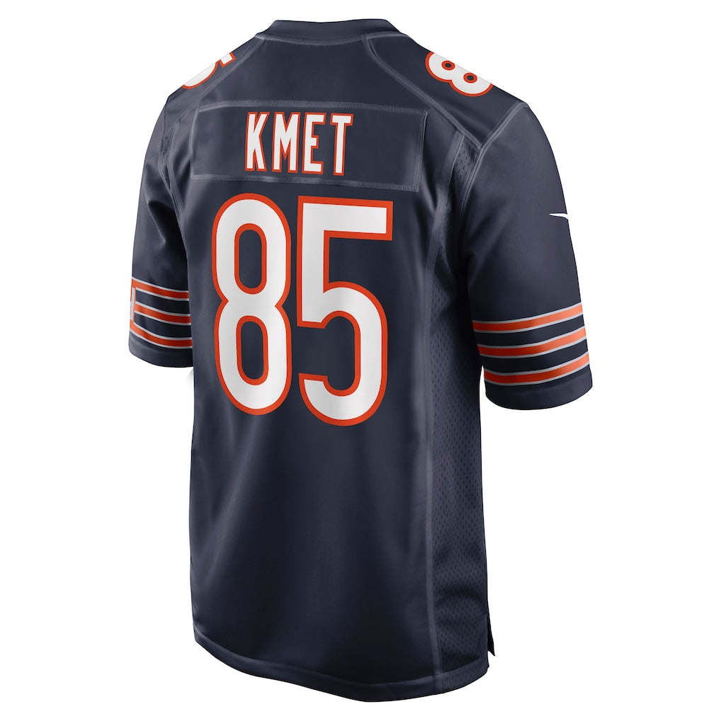 C.Bears #85 Cole Kmet Navy Player Game Jersey football jersey product view 1