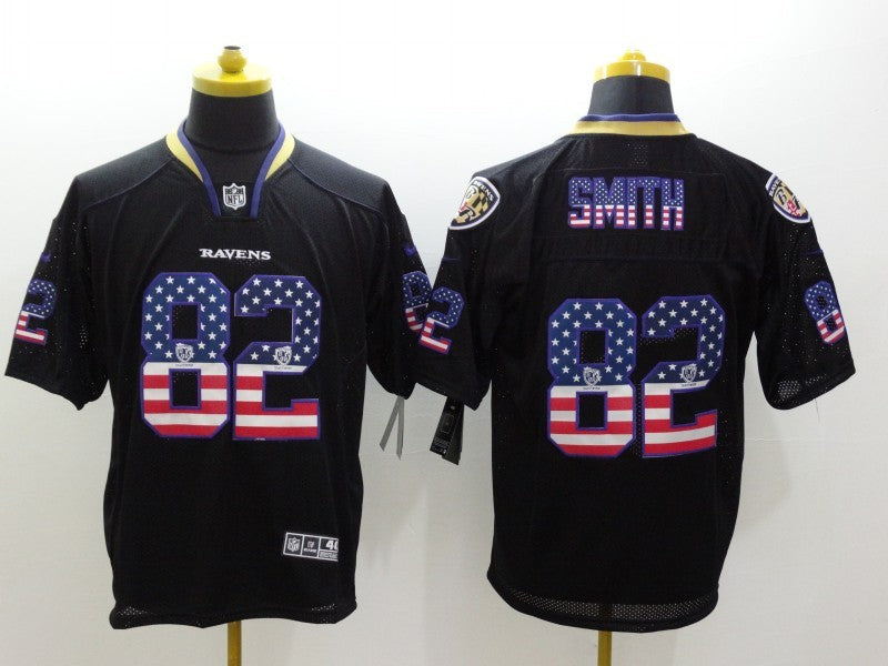 Men's Baltimore Ravens Torrey Smith #82 Black Game Jersey1 football jersey product view 1