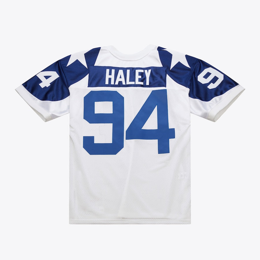 Men's Charles Haley White Dallas Cowboys 1994 Jersey football jersey product view 1