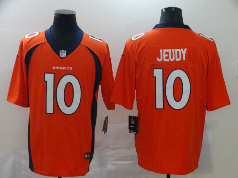 Men's Denver Broncos Jerry Jeudy Orange Game Jersey football jersey product view 1