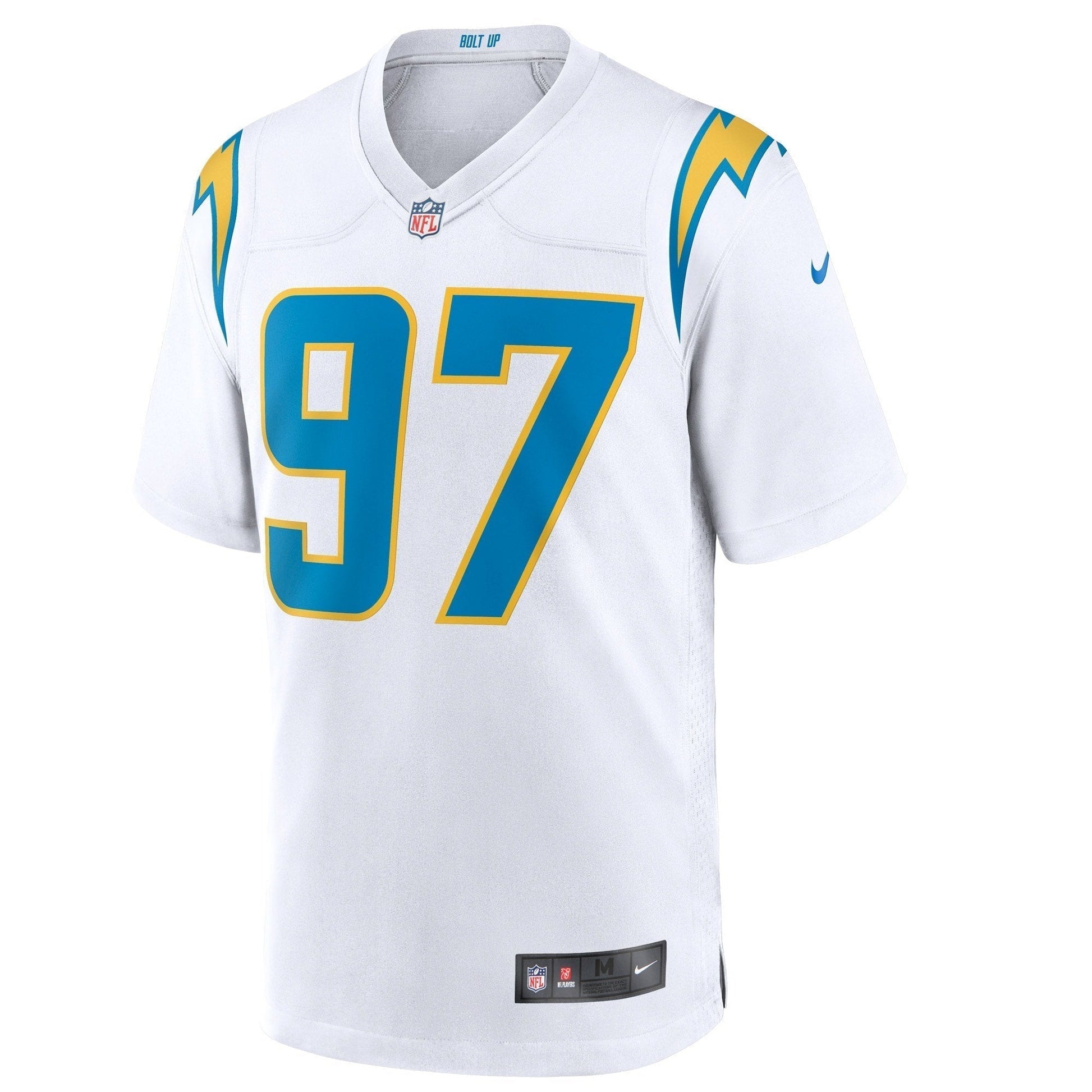 Joey Bosa Los Angeles Chargers Game Jersey - White football jersey product view 2
