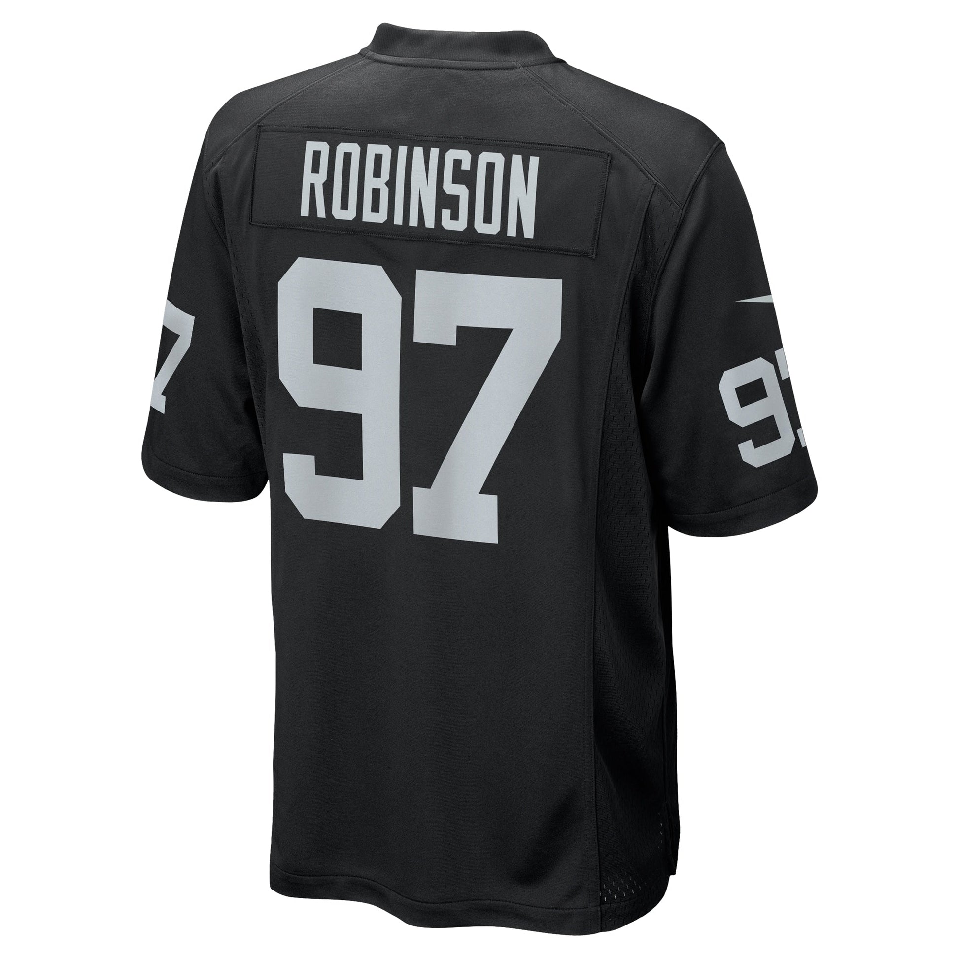 Janarius Robinson Las Vegas Raiders Team Game Jersey - Black football jersey product view 3