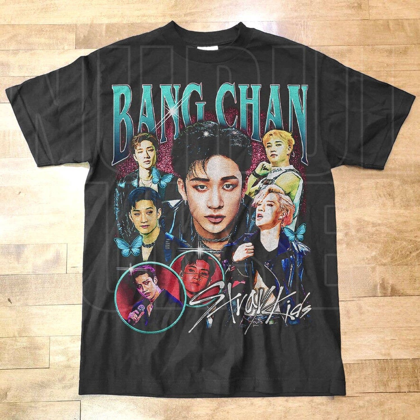 Stray Kids Bangchan Retro Bootleg T-Shirt - Kpop Gift Unisex T-shirt, Sweatshirt, Hoodie, Long Sleeve Tee - T-Shirt, Sweatshirt, Hoodie