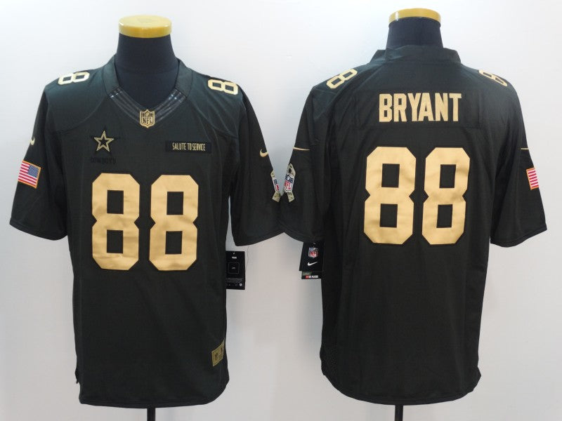 Men's Dallas Cowboys Dez Bryant #88 Black Game Player Jersey1 basketball jersey product view 1