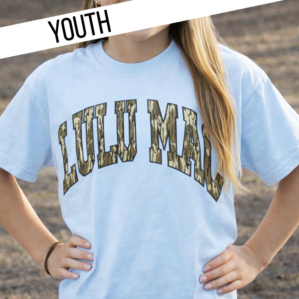 KD-MO-1000 Mossy Oak Bottomland Chambray Youth Comfort Colors Mossy Oak Tee Unisex T-shirt, Sweatshirt, Hoodie, Long Sleeve Tee - T-Shirt, Sweatshirt, Hoodie