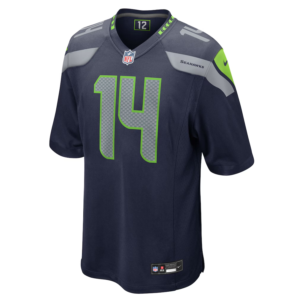 Men's Seattle Seahawks Sam Darnold College Navy Team Game Jersey football jersey product view 2