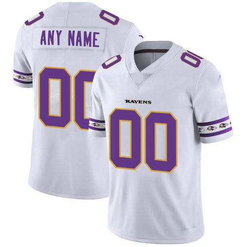 Custom1 Baltimore Ravens White Team Logo Vapor Limited Jersey1 Stitched American Football Jerseys football jersey product view 1