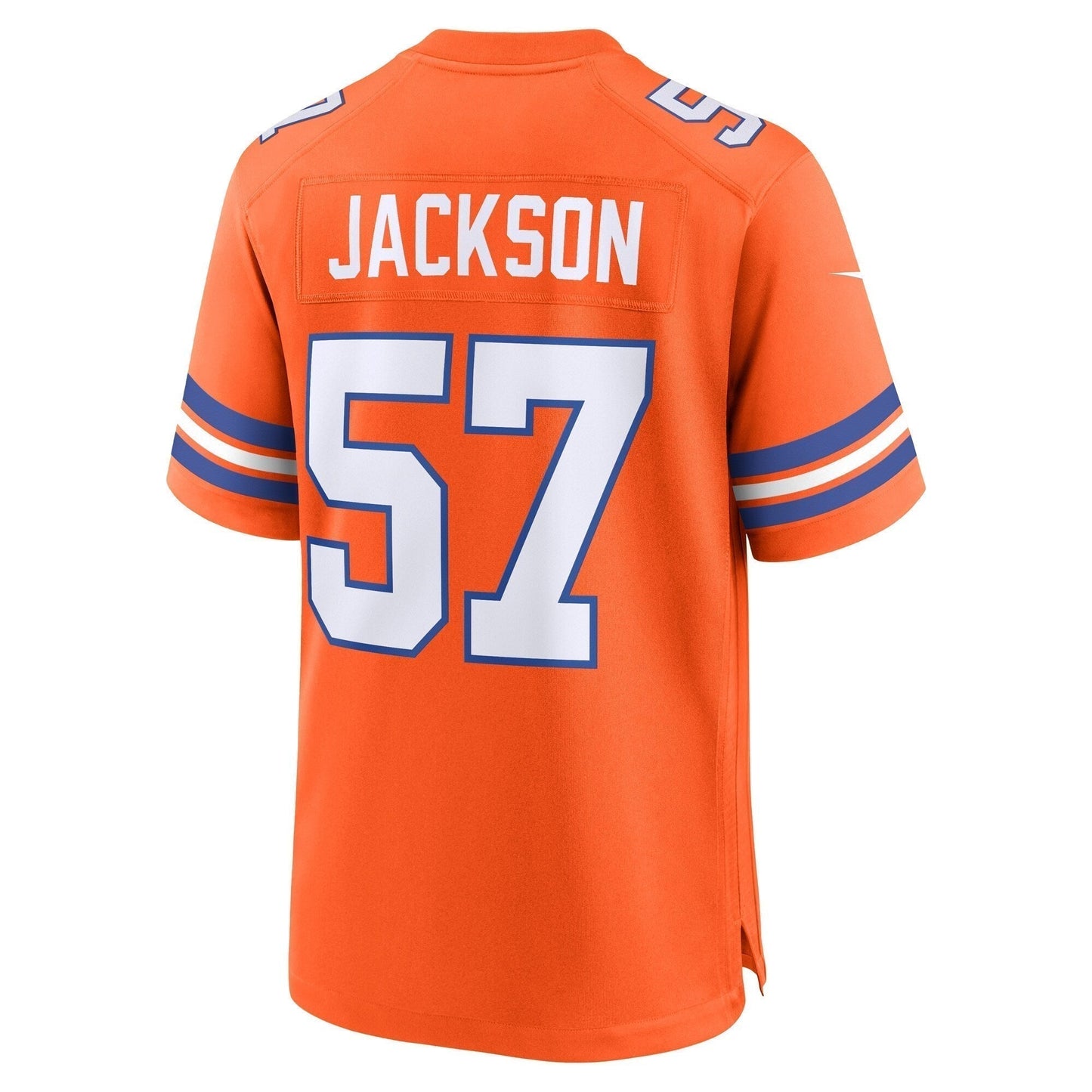 Tom Jackson Denver Broncos Mile High Collection 1977 Throwback Retired Game Jersey - Orange football jersey product view 3
