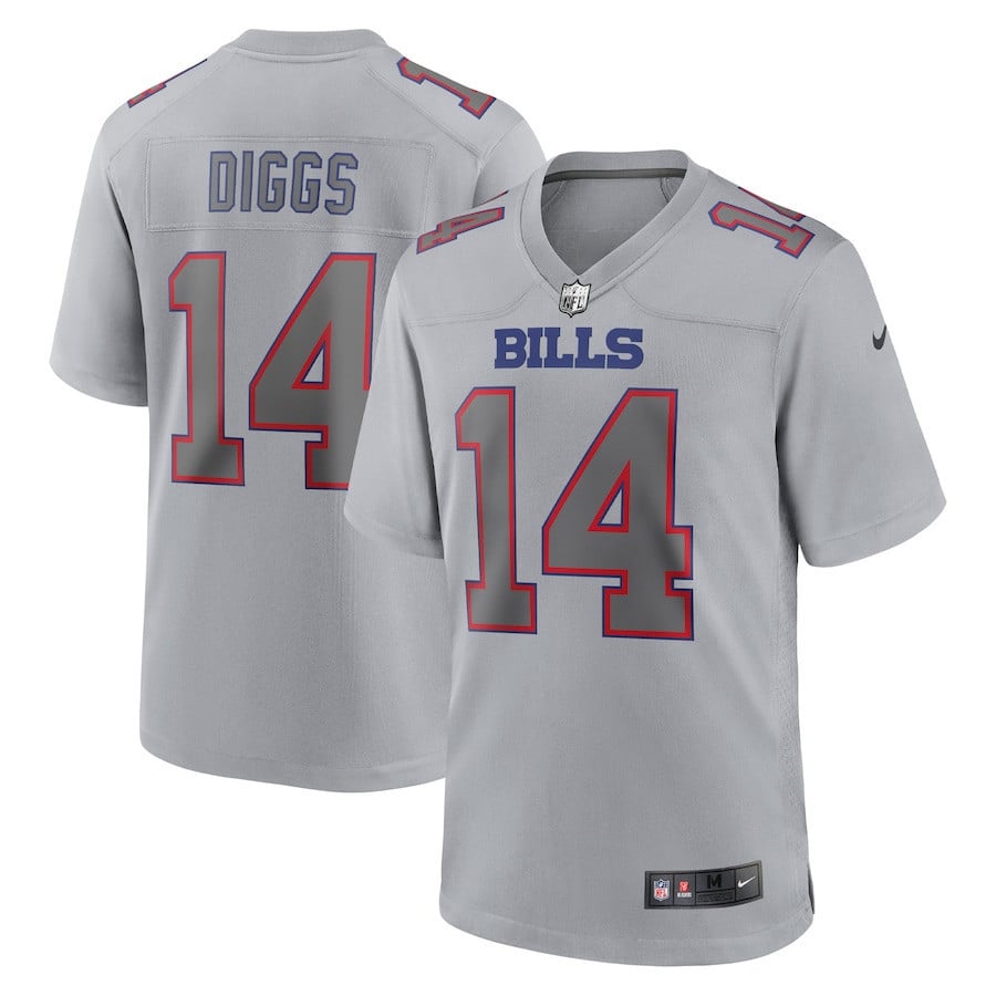 Stefon Diggs Buffalo Bills Atmosphere Fashion Game Jersey - Gray football jersey product view 1