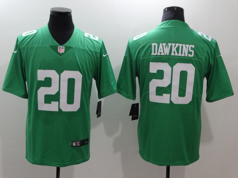 Men's Philadelphia Eagles Brian Dawkins Green Game Player Jersey football jersey product view 1