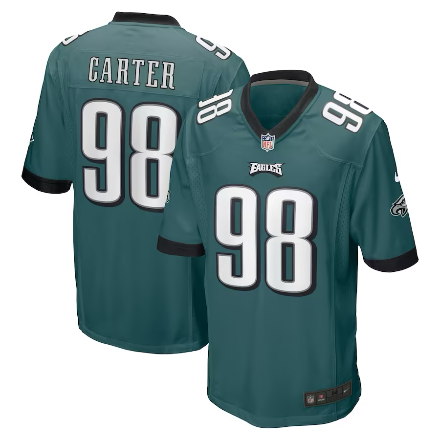 Jalen Carter Philadelphia Eagles Jersey football jersey product view 1