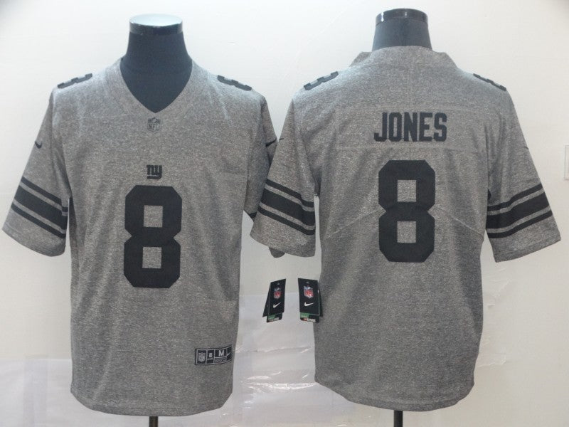 Men's New York Giants Daniel Jones #8 Gray Game Jersey1 football jersey product view 1