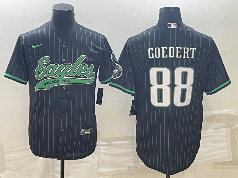 Men's Philadelphia Eagles Dallas Goedert Black Player Jersey Joint Edition football jersey product view 1