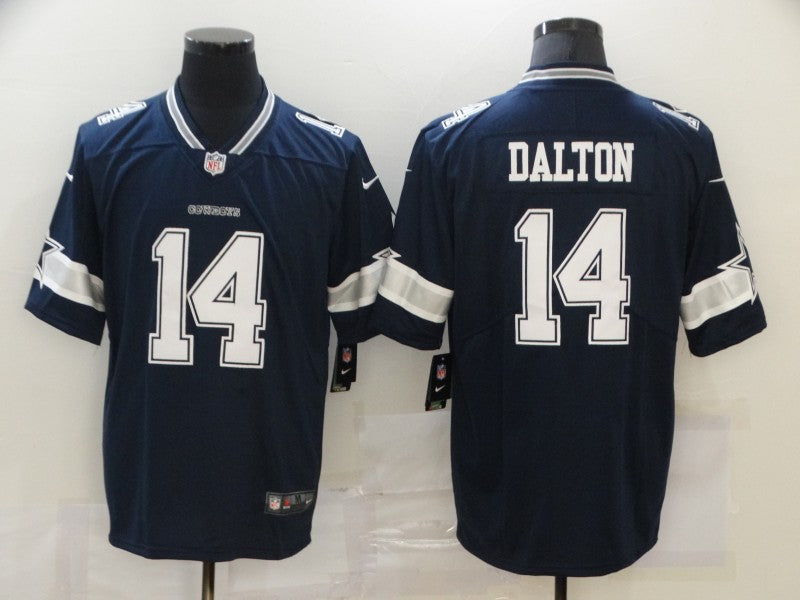 Men's Dallas Cowboys Andy Dalton Navy Game Player Jersey football jersey product view 1