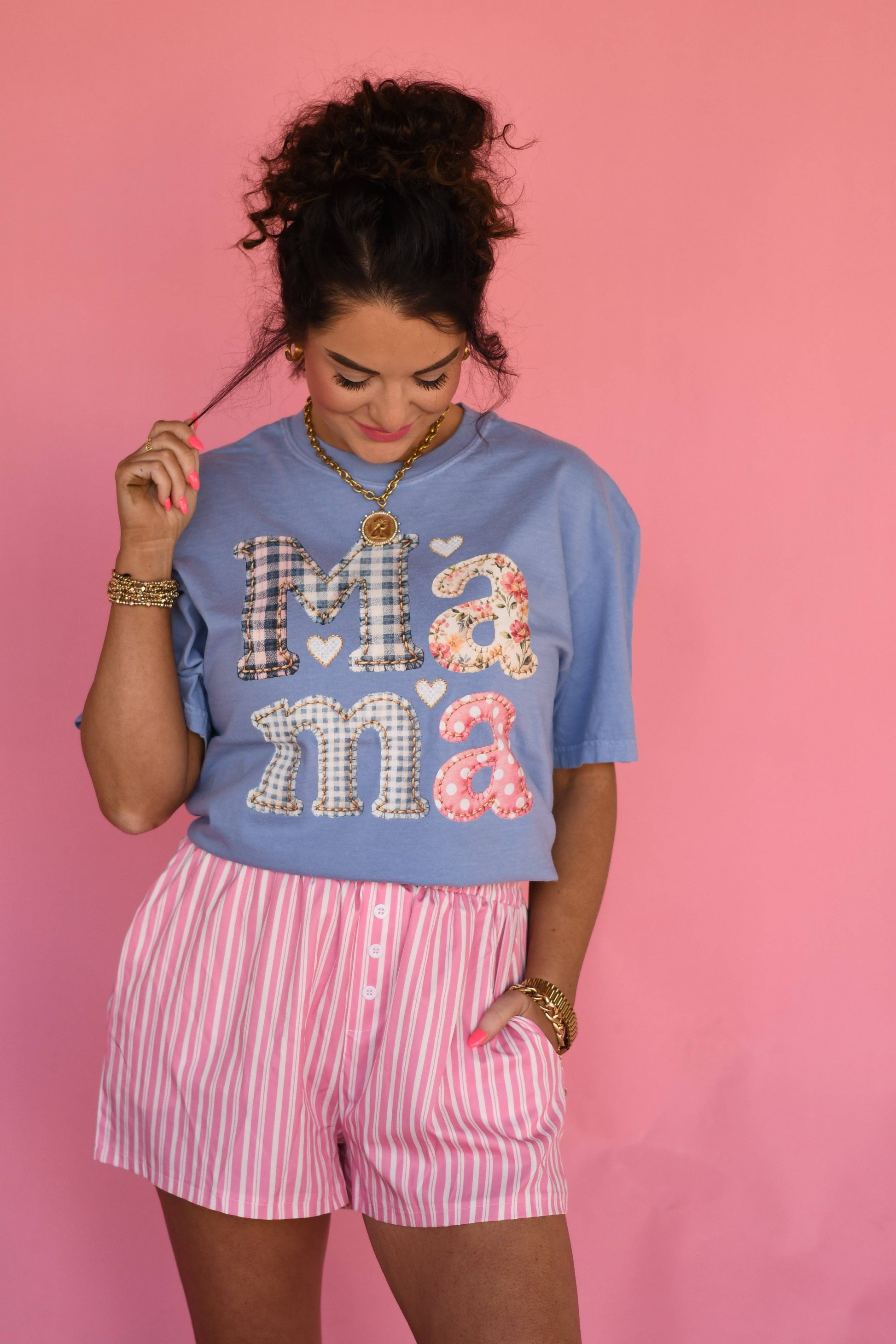 Patchwork Mama Tee Unisex T-shirt, Sweatshirt, Hoodie, Long Sleeve Tee - T-Shirt, Sweatshirt, Hoodie