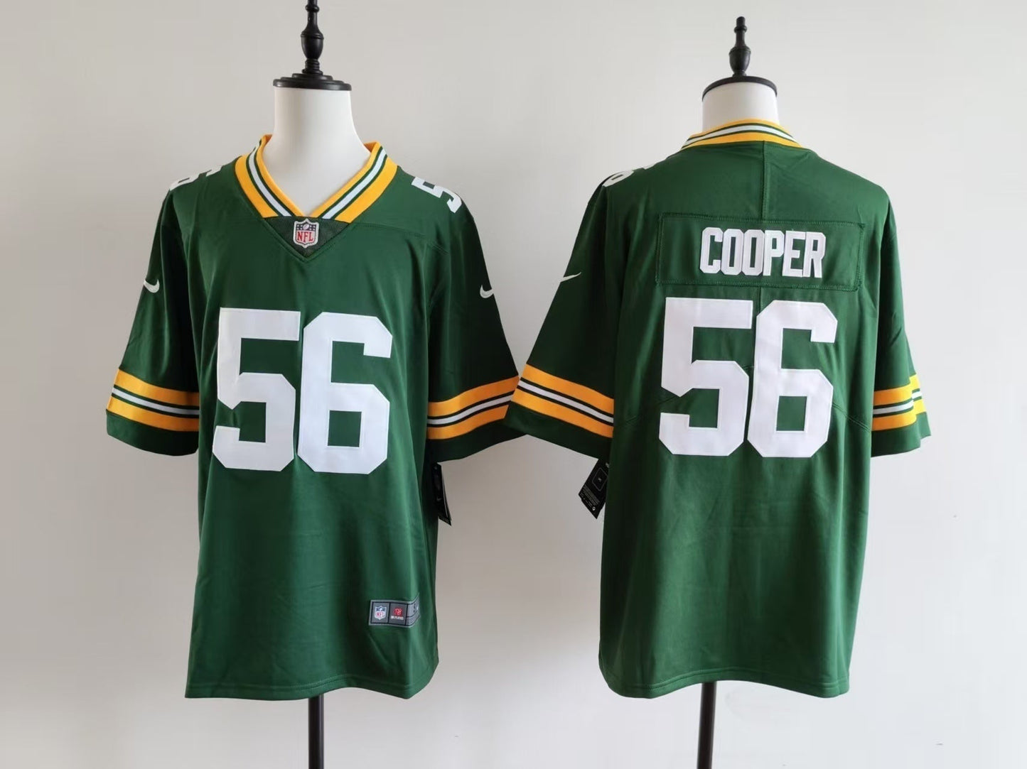 Men's Green Bay Packers Edgerrin Cooper Jersey - Green football jersey product view 1
