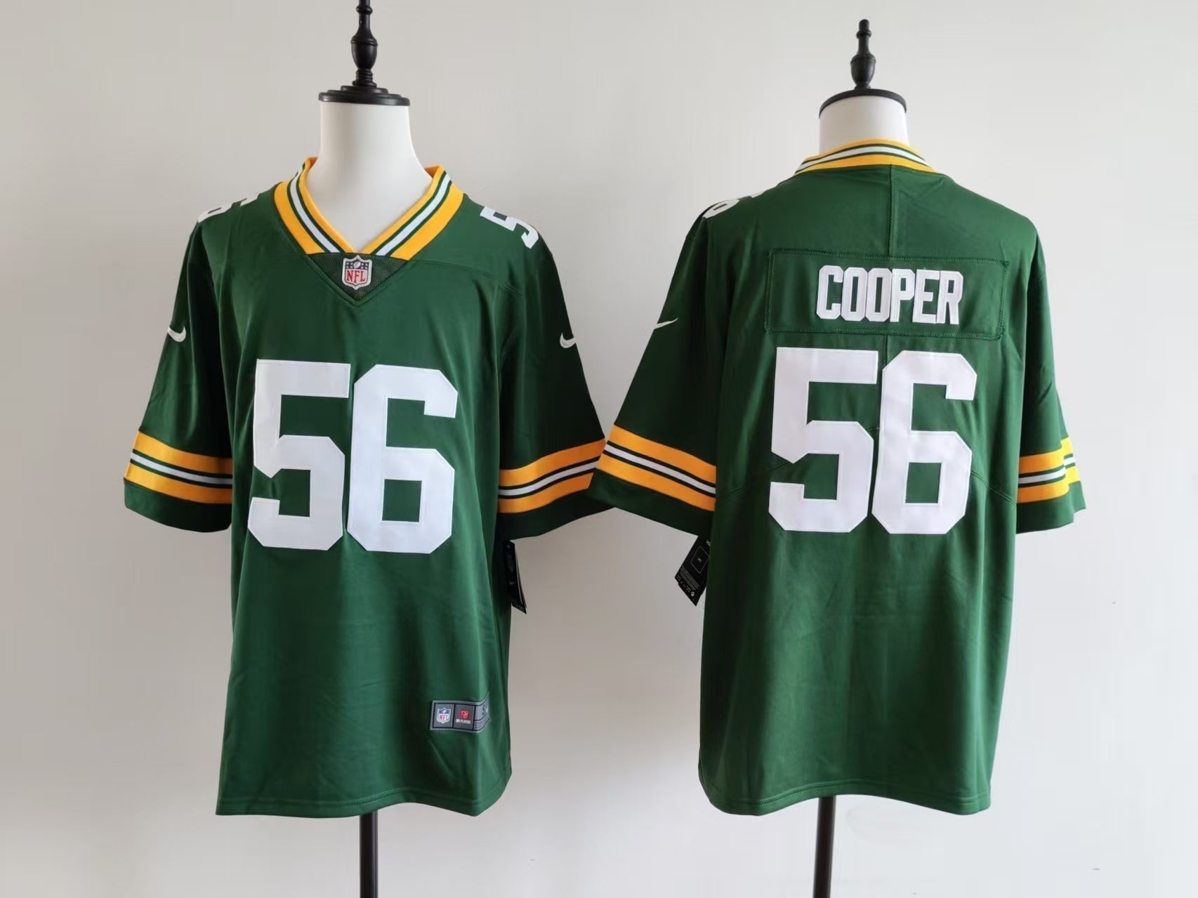 Men's Green Bay Packers Edgerrin Cooper Jersey - Green football jersey product view 1