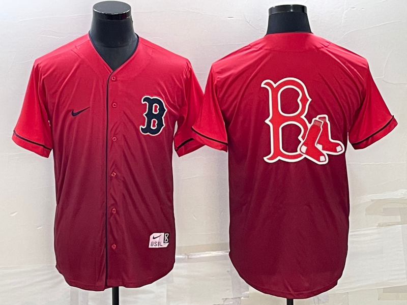 Men's Boston Red Sox Red Replica Team Jersey baseball jersey product view 1