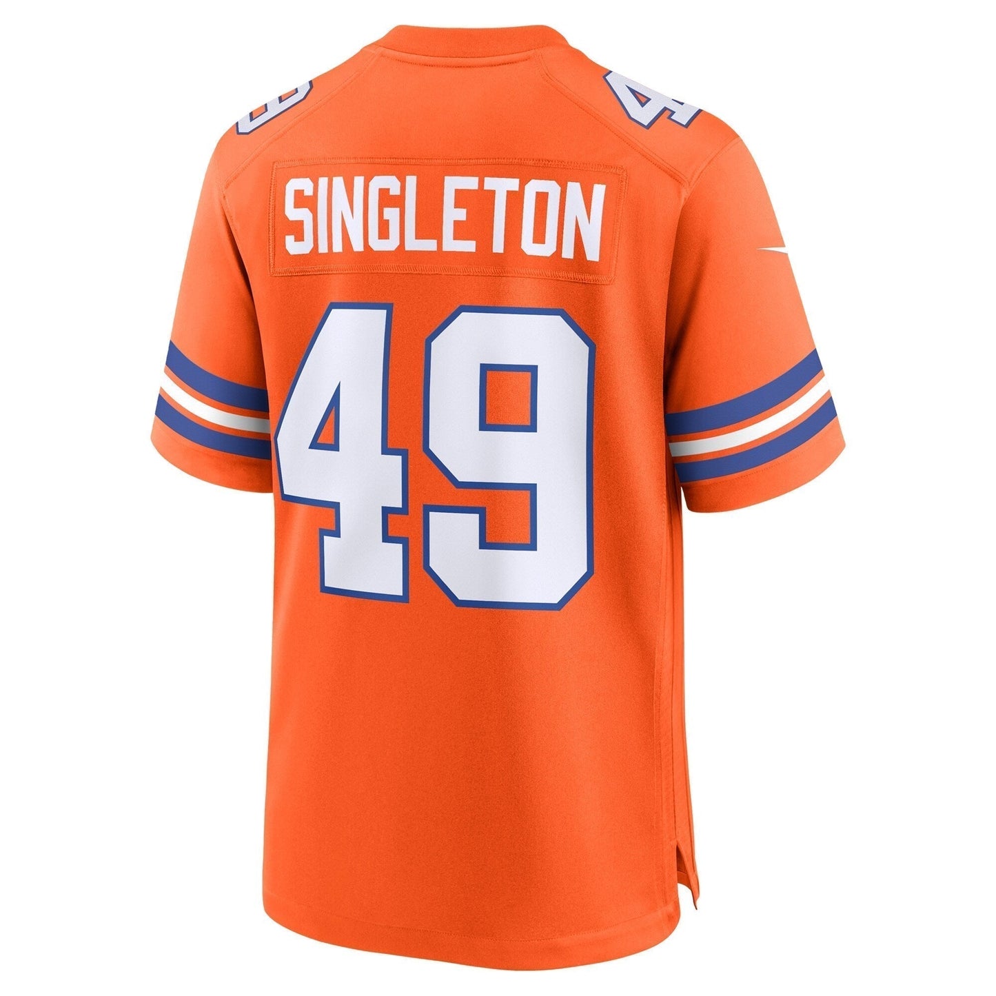 Alex Singleton Denver Broncos Alternate Game Jersey - Orange football jersey product view 3