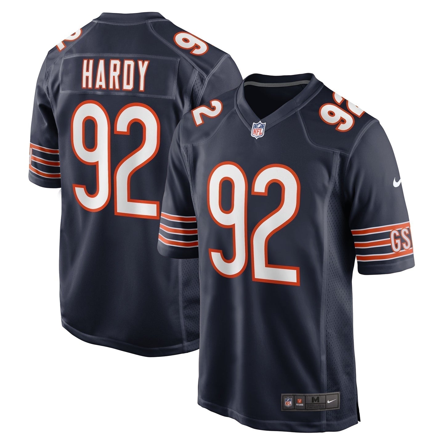 Daniel Hardy Chicago Bears Team Game Jersey - Navy football jersey product view 1