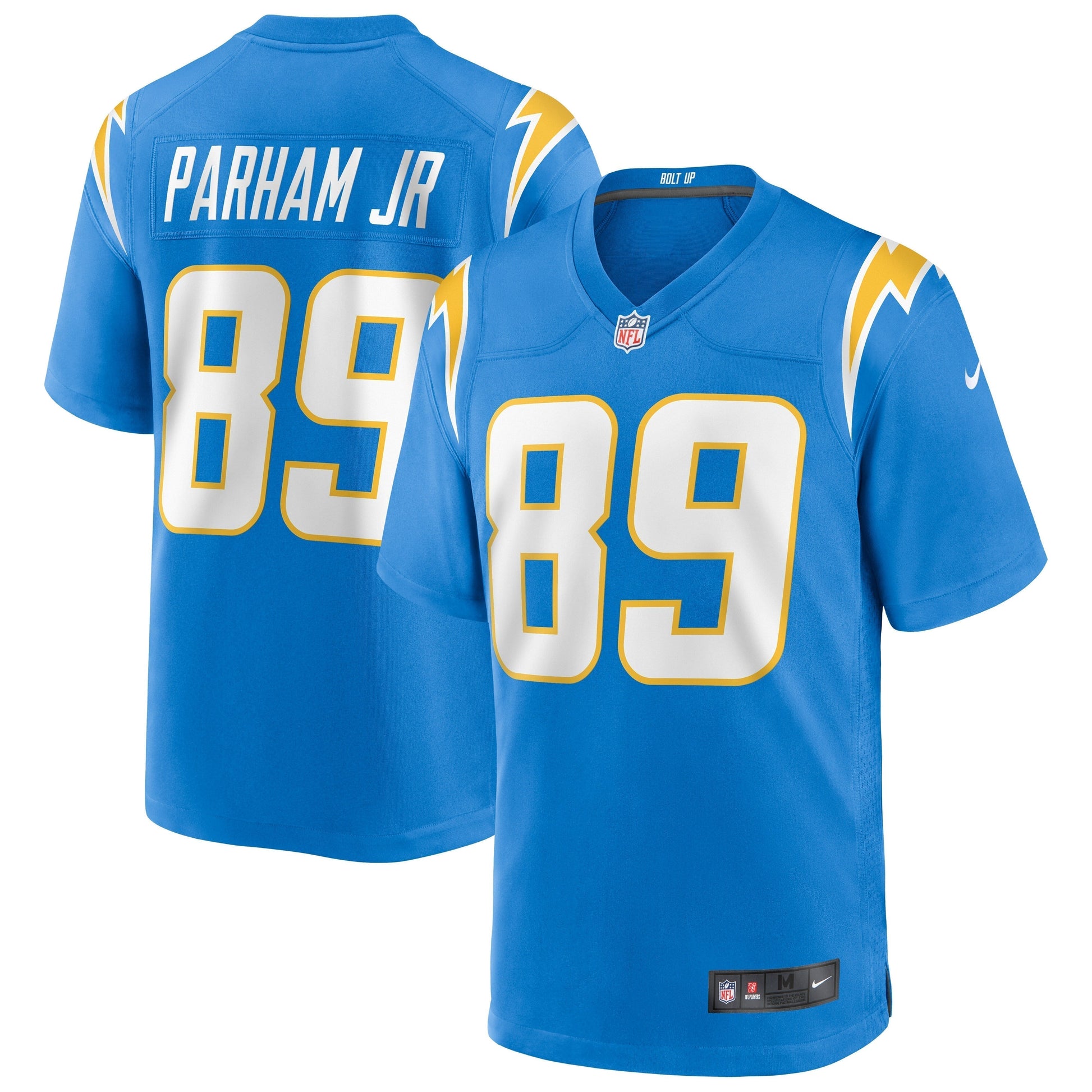 Donald Parham Jr. Los Angeles Chargers Game Jersey - Powder Blue football jersey product view 1