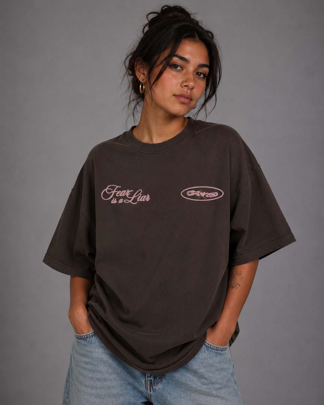 New || "Fear Is A Liar" Tee Unisex T-shirt, Sweatshirt, Hoodie, Long Sleeve Tee - T-Shirt, Sweatshirt, Hoodie