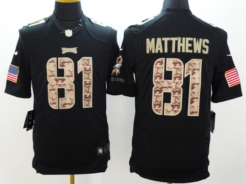 Men's Philadelphia Eagles Jordan Matthews #81 Black Game Jersey1 basketball jersey product view 1