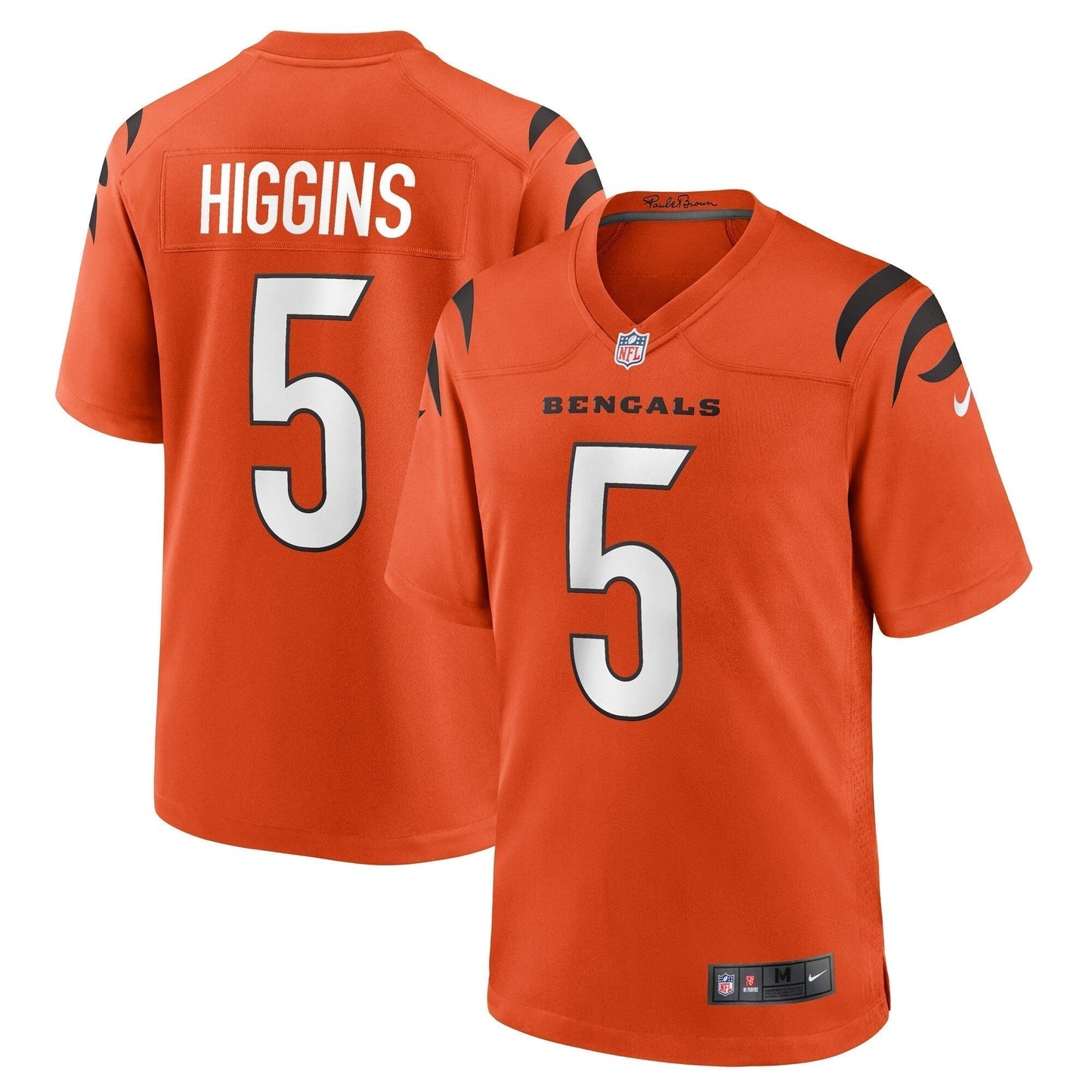 Tee Higgins Cincinnati Bengals Alternate Game Jersey - Orange football jersey product view 1