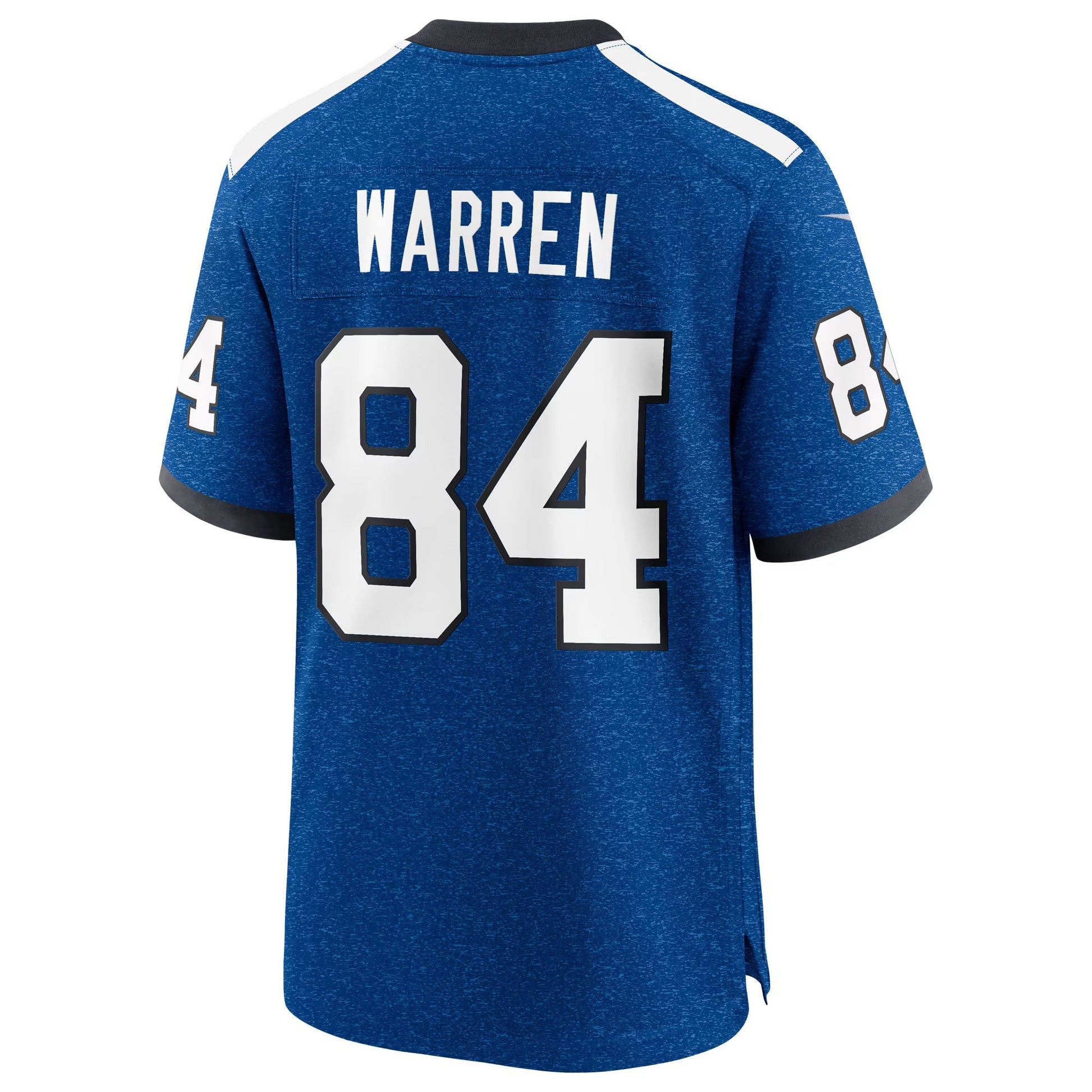 Indianapolis Colts Tyler Warren Heather Royal Alternate 2 Indiana Nights Game Jersey football jersey product view 3