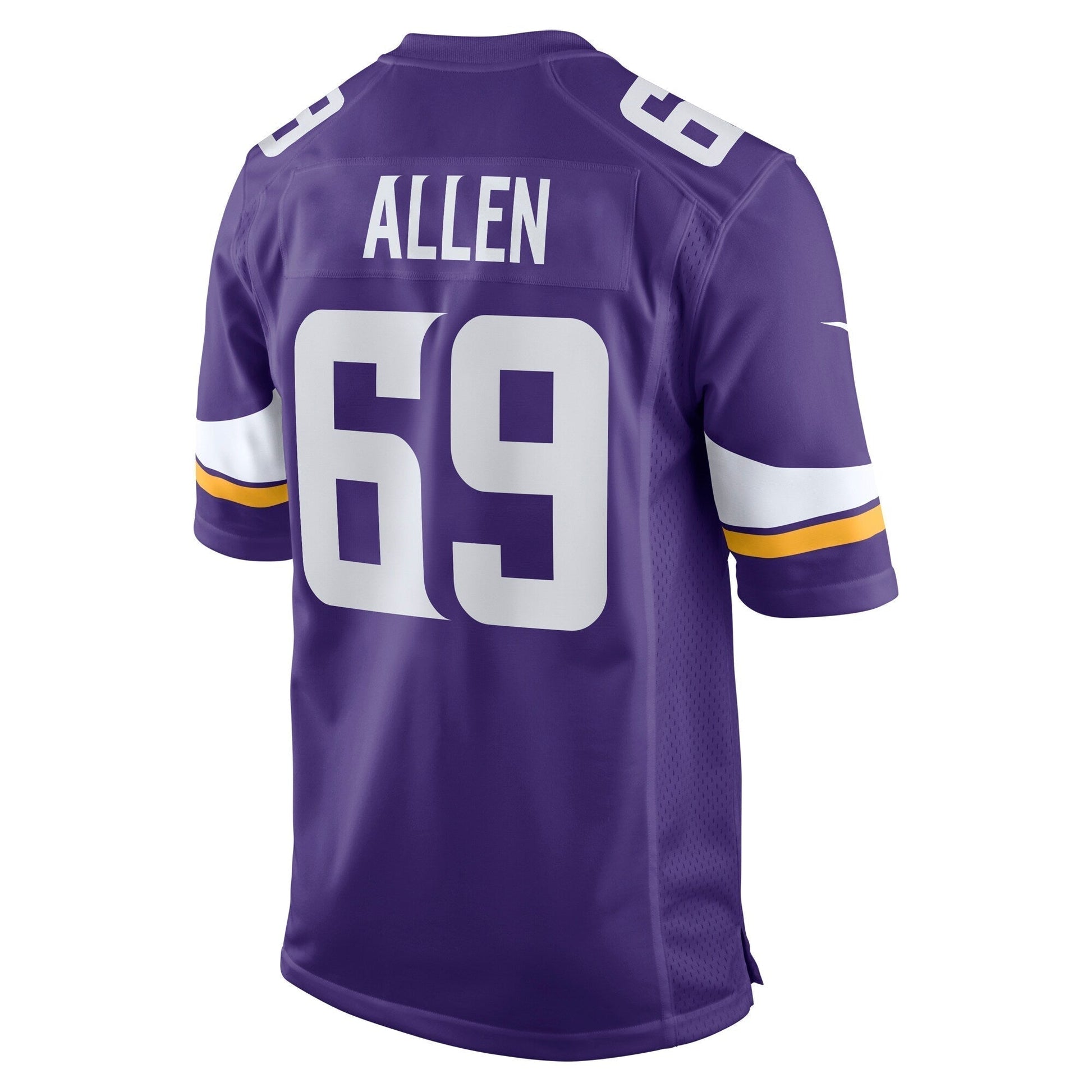 Jared Allen Minnesota Vikings Retired Game Jersey - Purple football jersey product view 3