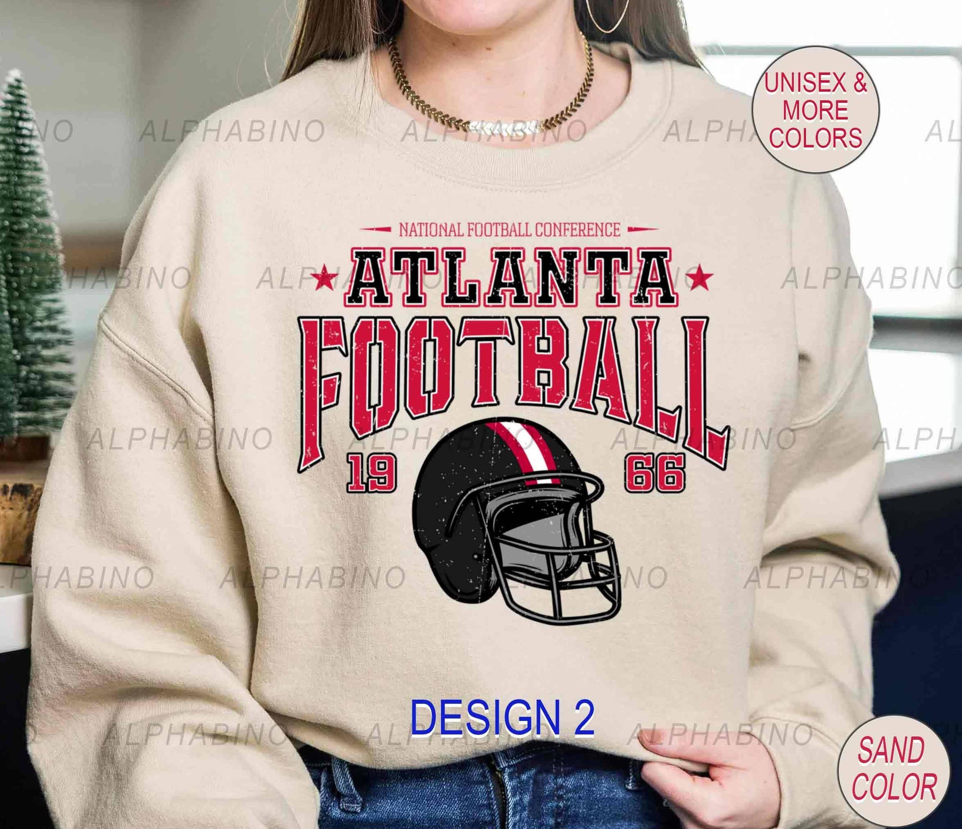 Atlanta Falcons Vintage Crewneck Retro Football Style For Fa Unisex T-shirt, Sweatshirt, Hoodie, Long Sleeve Tee - T-Shirt, Sweatshirt, Hoodie