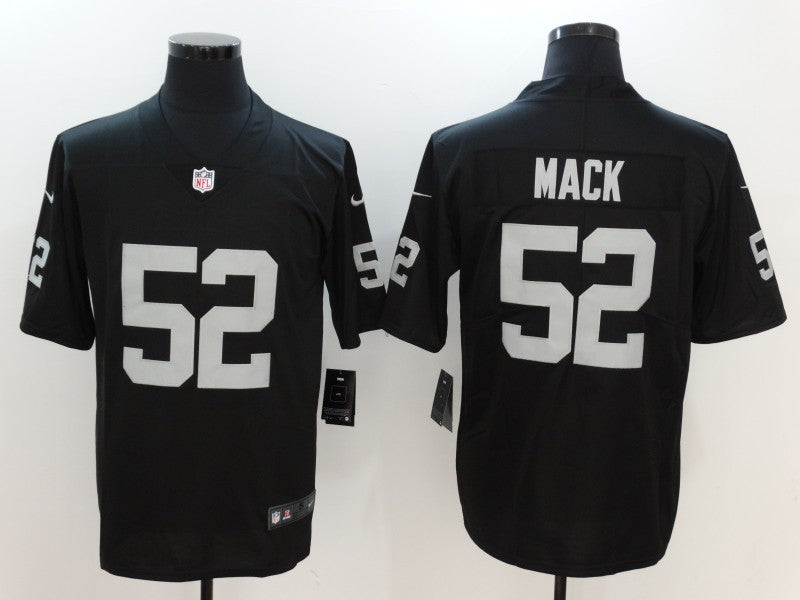 Men's Las Vegas Raiders Khalil Mack #52 Black Game Player Jersey1 football jersey product view 1