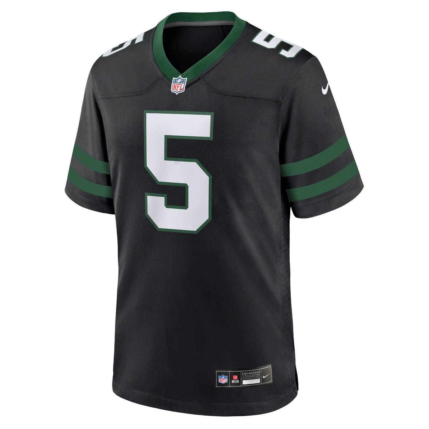 Garrett Wilson New York Jets Alternate Game Jersey - Legacy Black football jersey product view 2