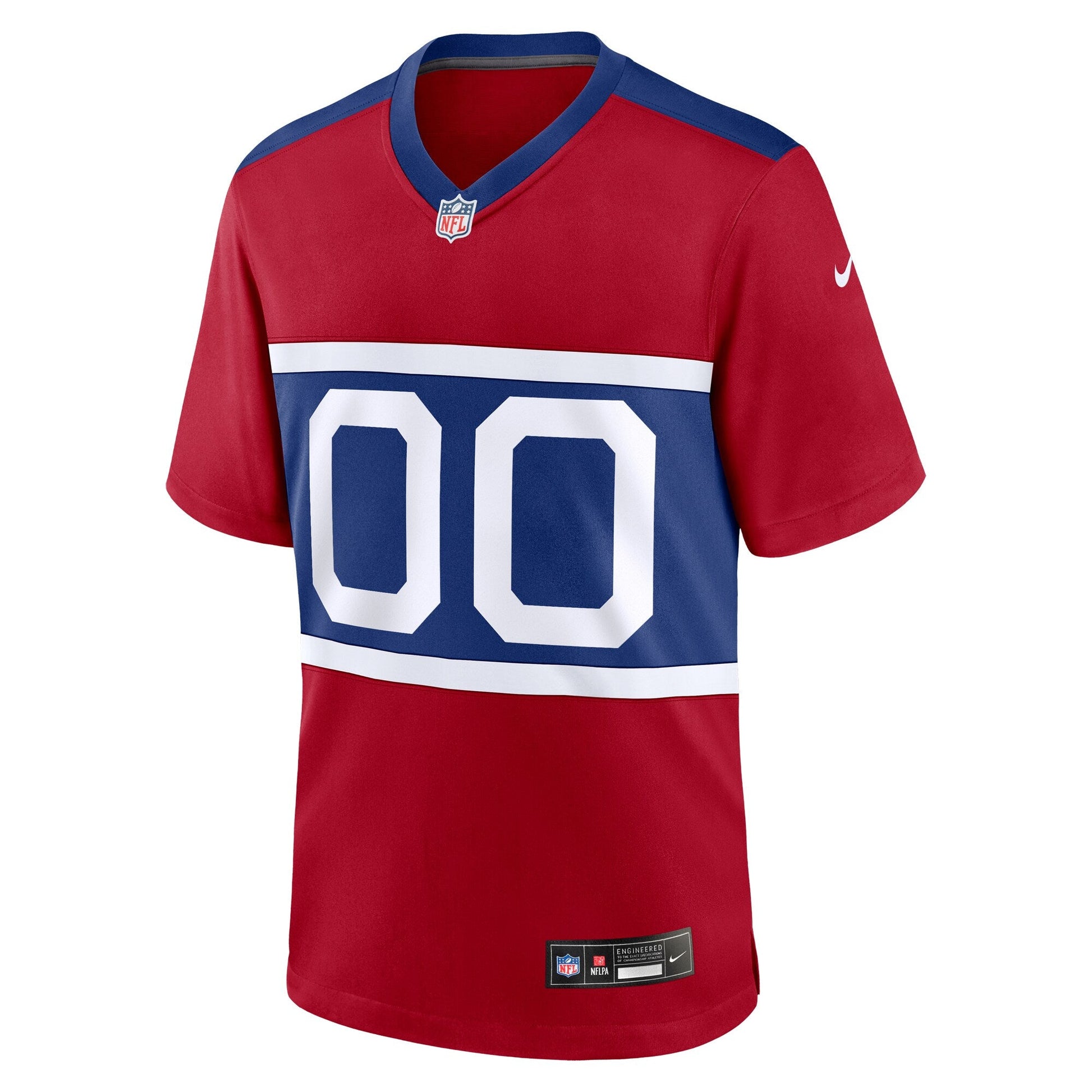 New York Giants Alternate Game Custom Jersey - Century Red football jersey product view 2