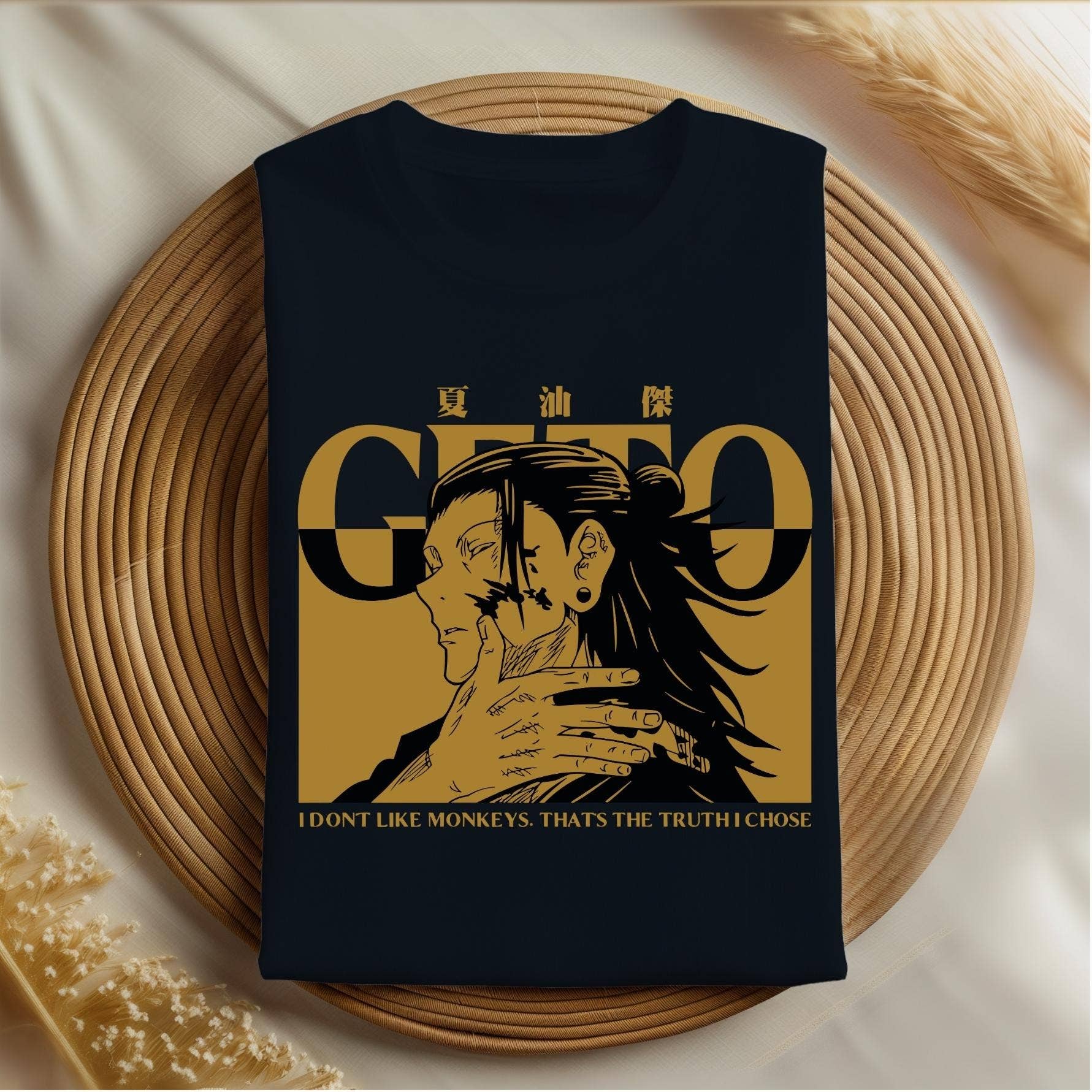 Geto Jjk Graphic Tee - Harajuku Anime Gift Shirt For Fans Unisex T-shirt, Sweatshirt, Hoodie, Long Sleeve Tee - T-Shirt, Sweatshirt, Hoodie
