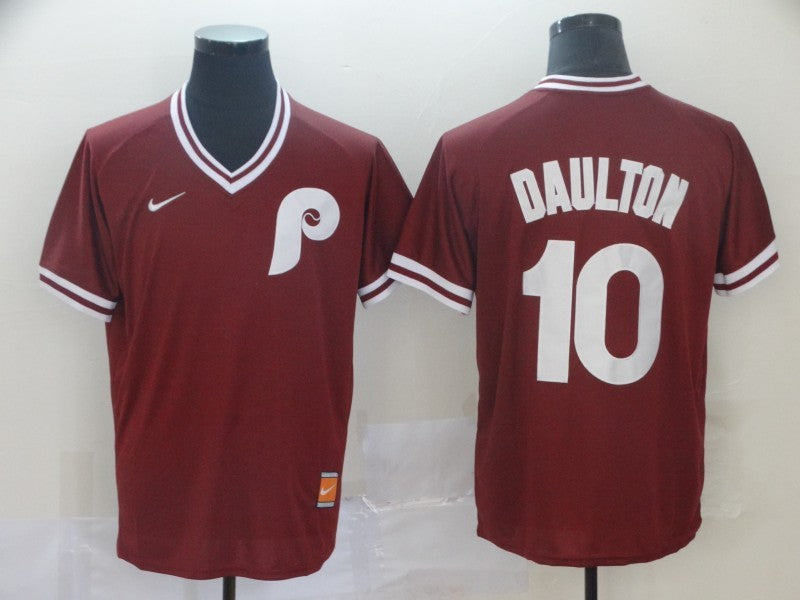 Men's Philadelphia Phillies J.T. Realmuto Red Stitched Jersey baseball jersey product view 1