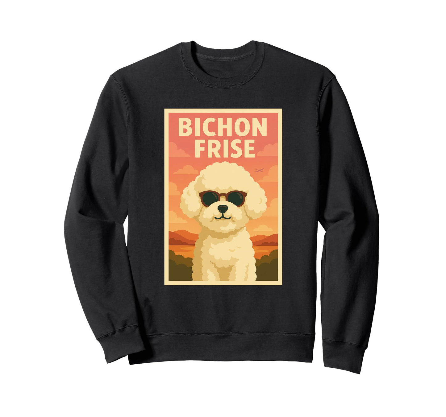 Bichon Frise Art Pop Art Bichon Sweatshirt - Custom Art Print Unisex - T-Shirt, Sweatshirt, Hoodie