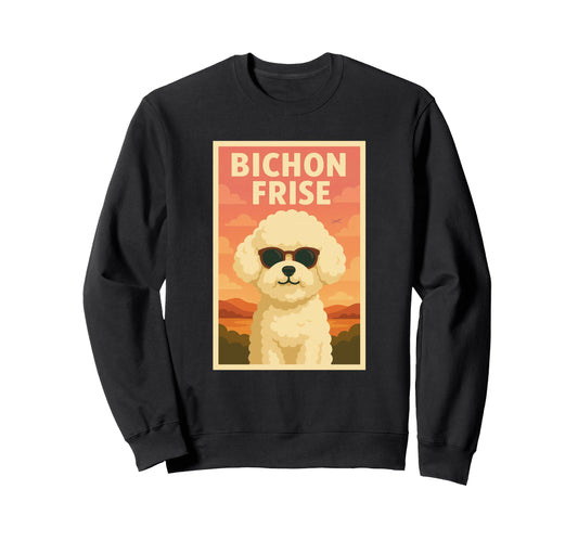 Bichon Frise Art Pop Art Bichon Sweatshirt - Custom Art Print Unisex - T-Shirt, Sweatshirt, Hoodie