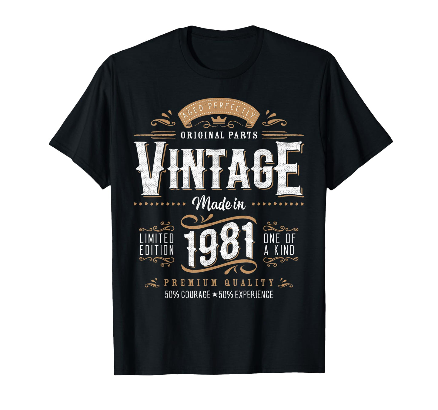 1981 Label 45Th Birthday Gift 45 T-Shirt - Fun Novelty Design for Adults - T-Shirt, Sweatshirt, Hoodie