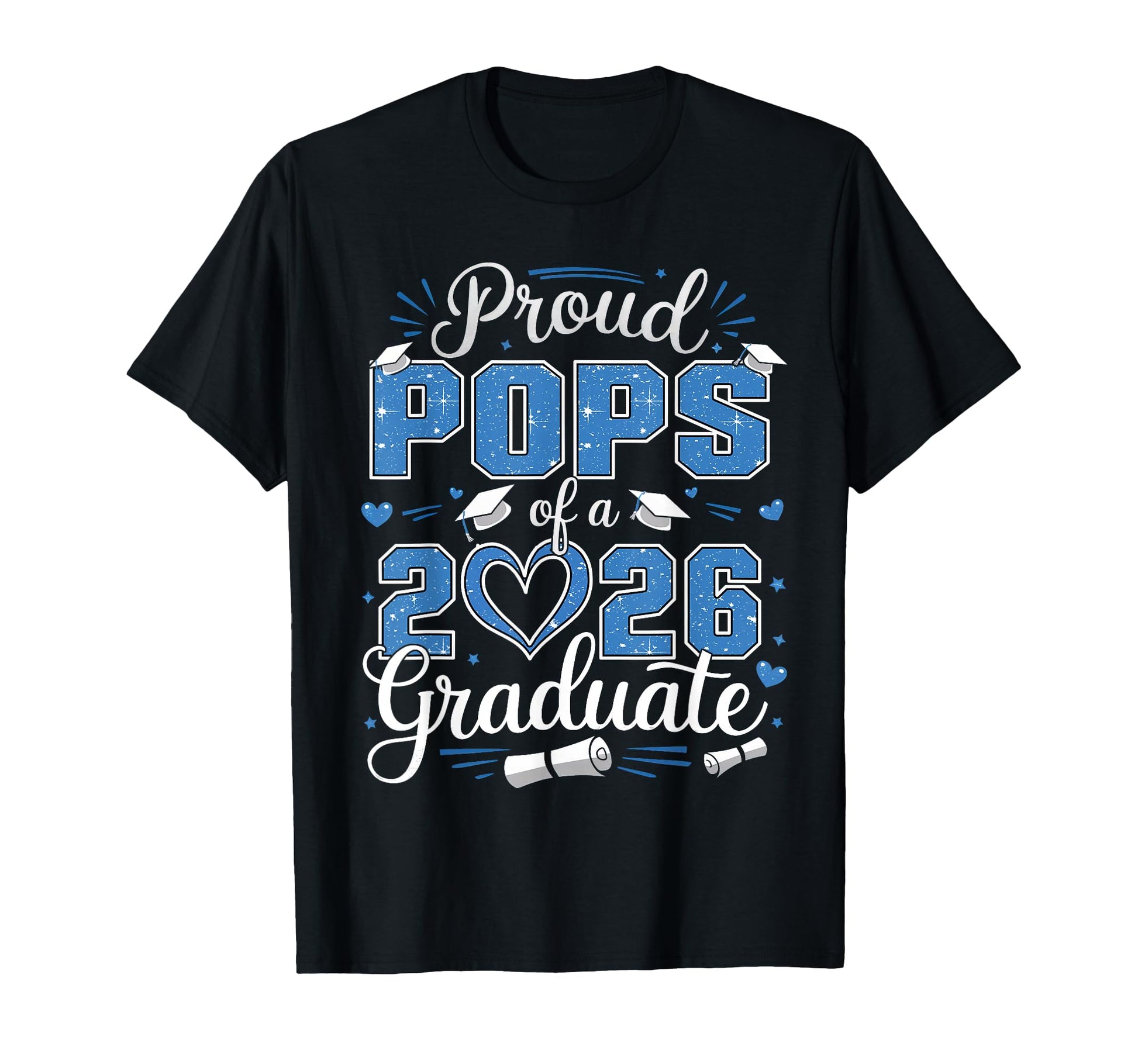 Proud Pops Class 2026 Graduate 2026 T-Shirt - Aesthetic Graphic Men Women - T-Shirt, Sweatshirt, Hoodie