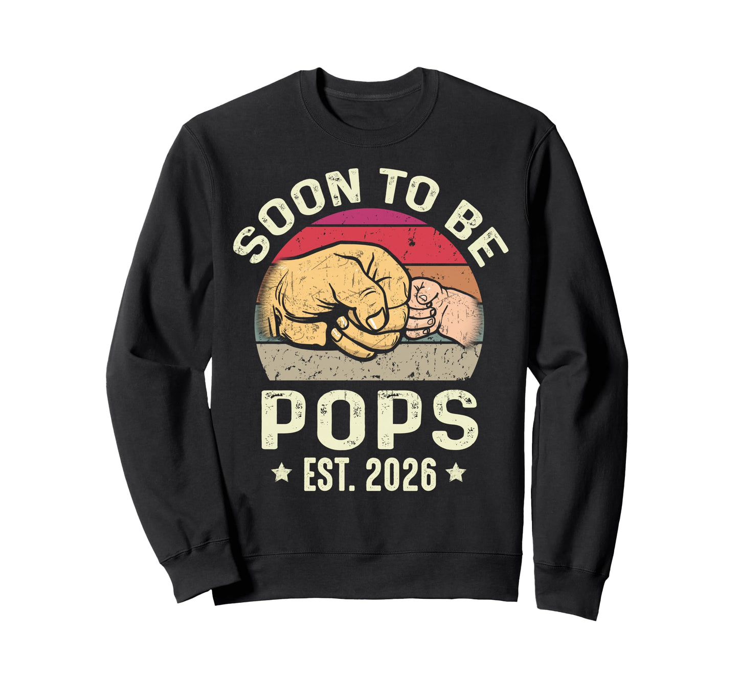 Soon To Be Pops Est 2026 New Papa Sweatshirt - Minimalist Print Unisex - T-Shirt, Sweatshirt, Hoodie