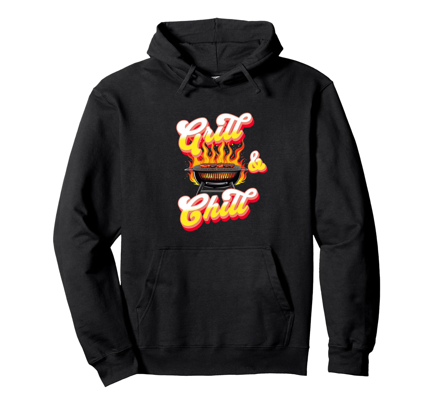 Chill And Grill Bbq Party Hoodie - Aesthetic Graphic Unisex - T-Shirt, Sweatshirt, Hoodie