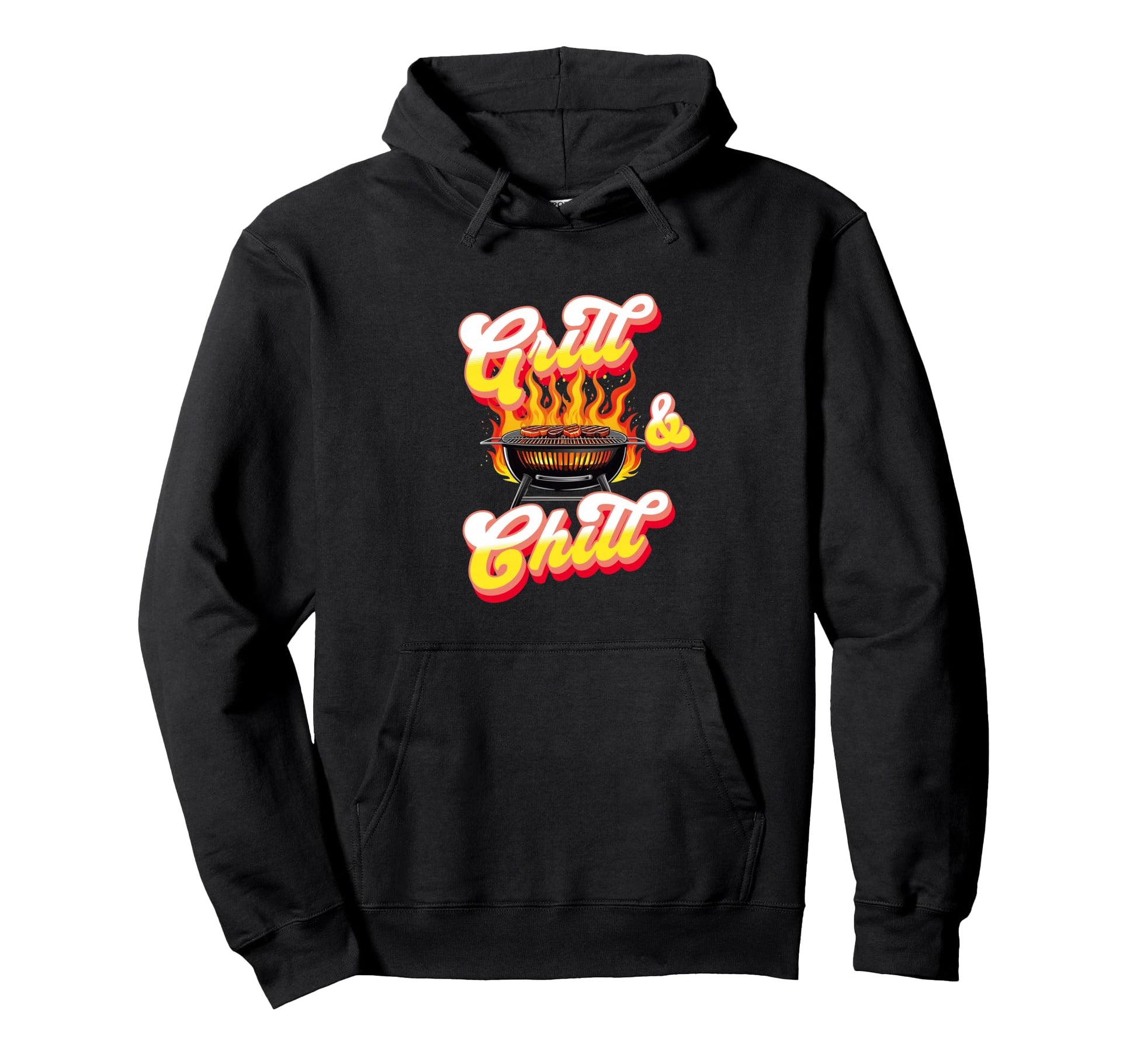 Chill And Grill Bbq Party Hoodie - Aesthetic Graphic Unisex - T-Shirt, Sweatshirt, Hoodie