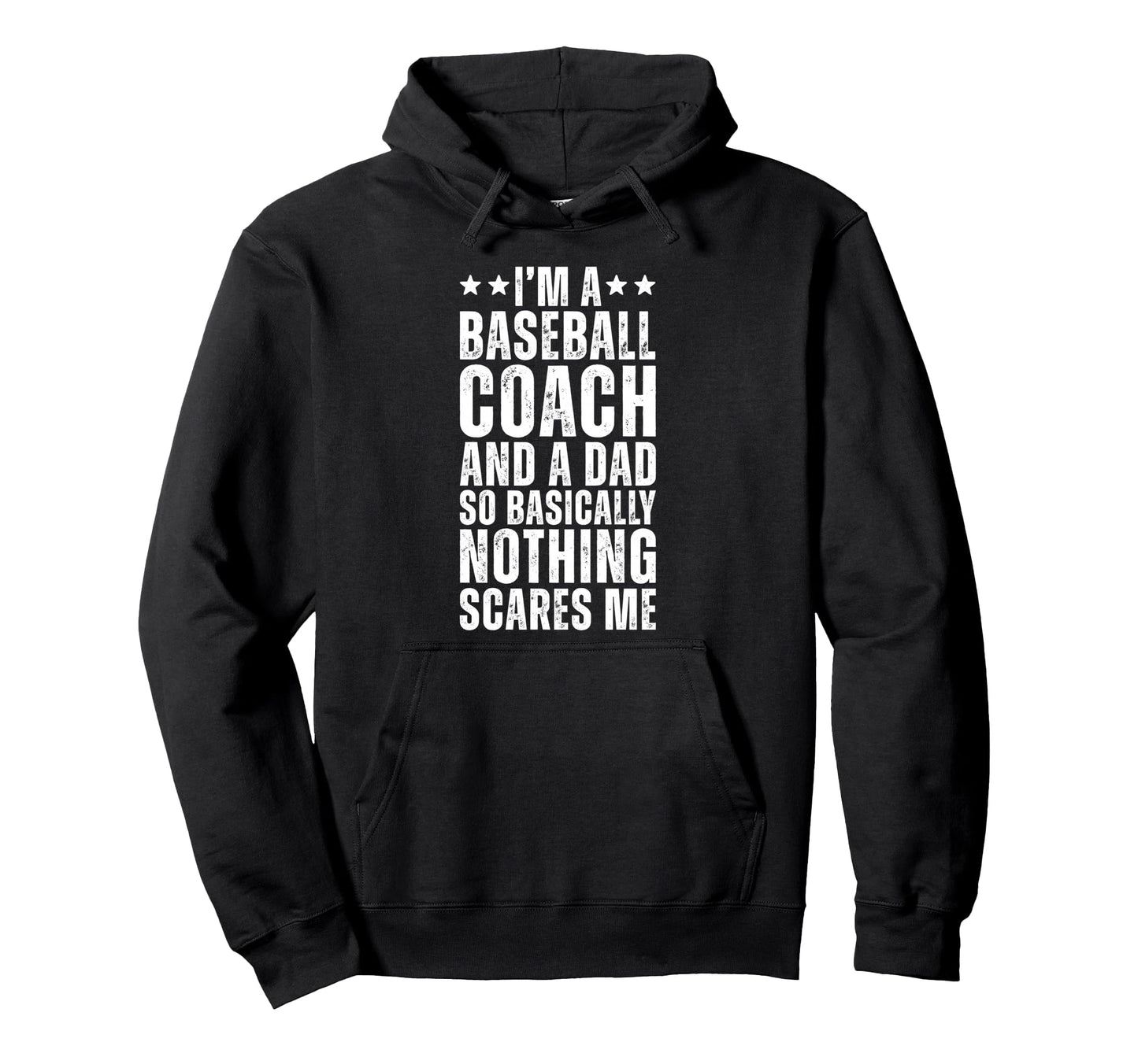 Baseball Coach And Dad Funny Distressed Hoodie - Custom Art Print Unisex - T-Shirt, Sweatshirt, Hoodie