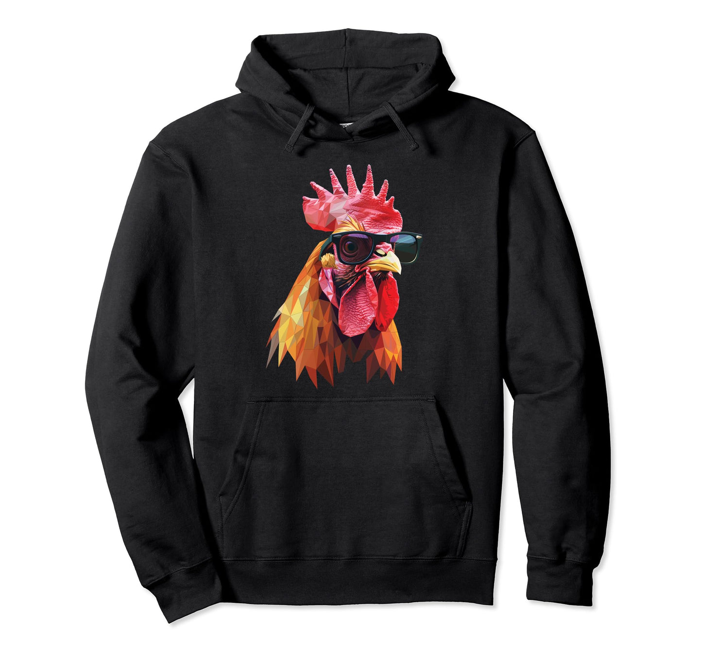 Chicken Dad Mom Sunglasses Araucana Hoodie - Custom Art Print Men Women - T-Shirt, Sweatshirt, Hoodie