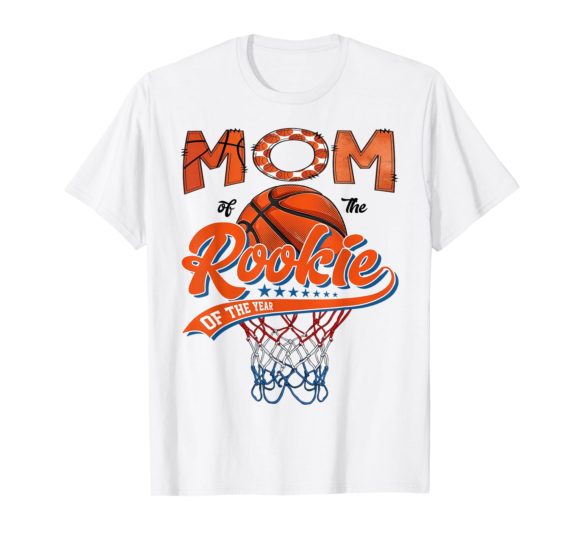 Mom Rookie 1St Basketball Birthday T-Shirt - Minimalist Print for Adults - T-Shirt, Sweatshirt, Hoodie