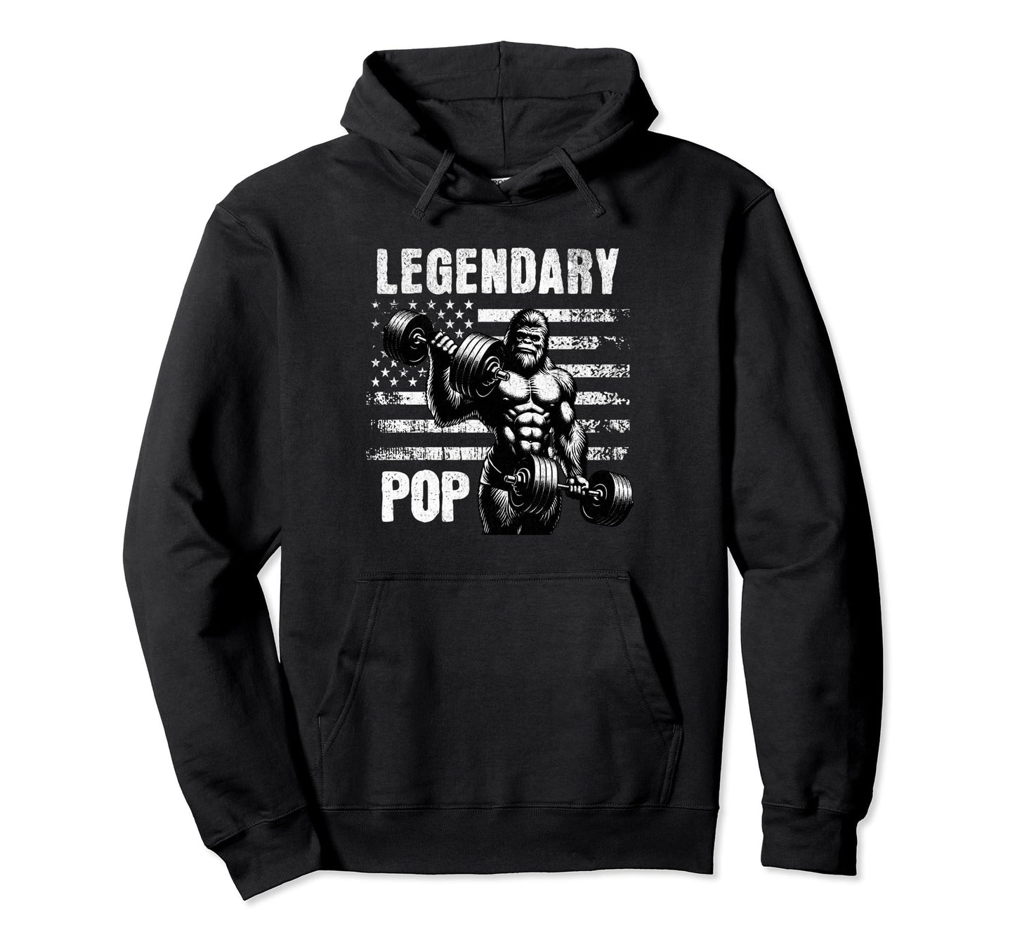 Legendary Pop Fathers Day Bigfoot Usa Hoodie - Streetwear Style for Adults - T-Shirt, Sweatshirt, Hoodie