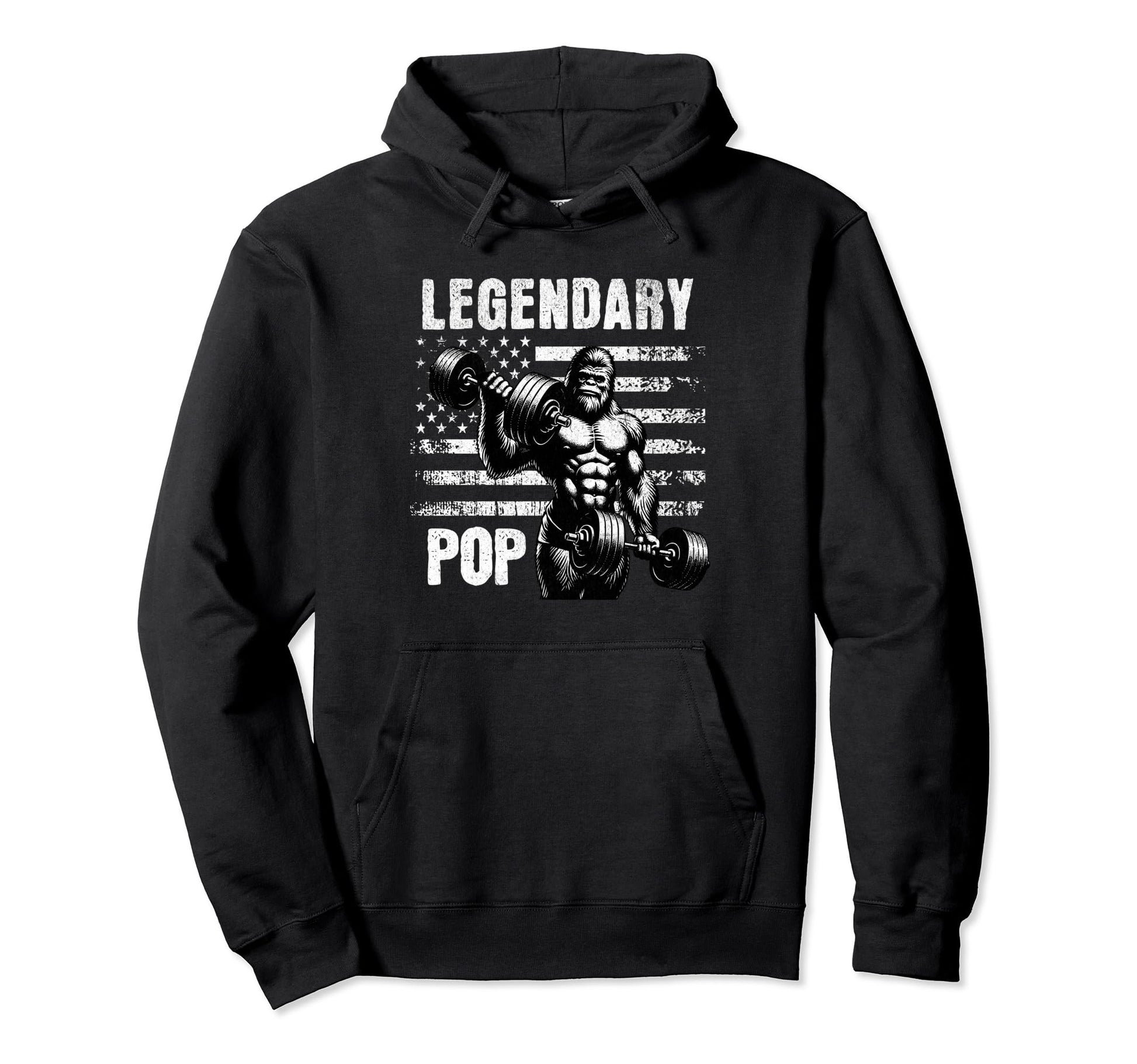 Legendary Pop Fathers Day Bigfoot Usa Hoodie - Streetwear Style for Adults - T-Shirt, Sweatshirt, Hoodie