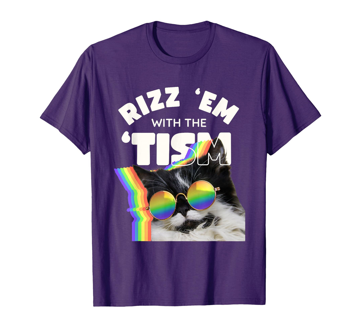 Autism Funny Rizz Em Tism Meme Autistic T-Shirt - Trendy Graphic Unisex - T-Shirt, Sweatshirt, Hoodie